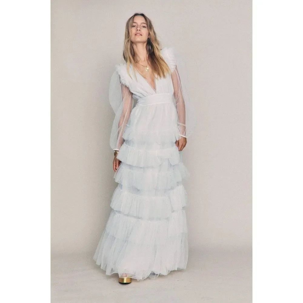 Free People LoveShackFancy Francoise Gown